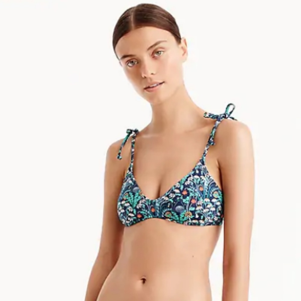 J.Crew Liberty alpine pasture bikini set NWT XS